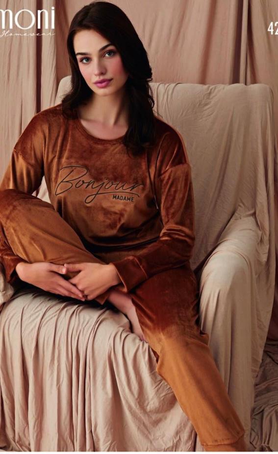 بجامة مخمل pijamoni 4200-15