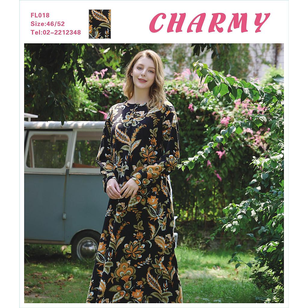 قميص نوم فليز حجم كبير charmy