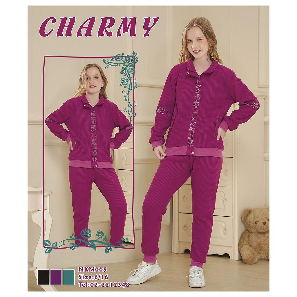 بجامة بناتي فليز محزز Charmy