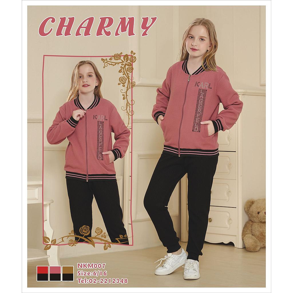 بجامة بناتي فليز محزز Charmy
