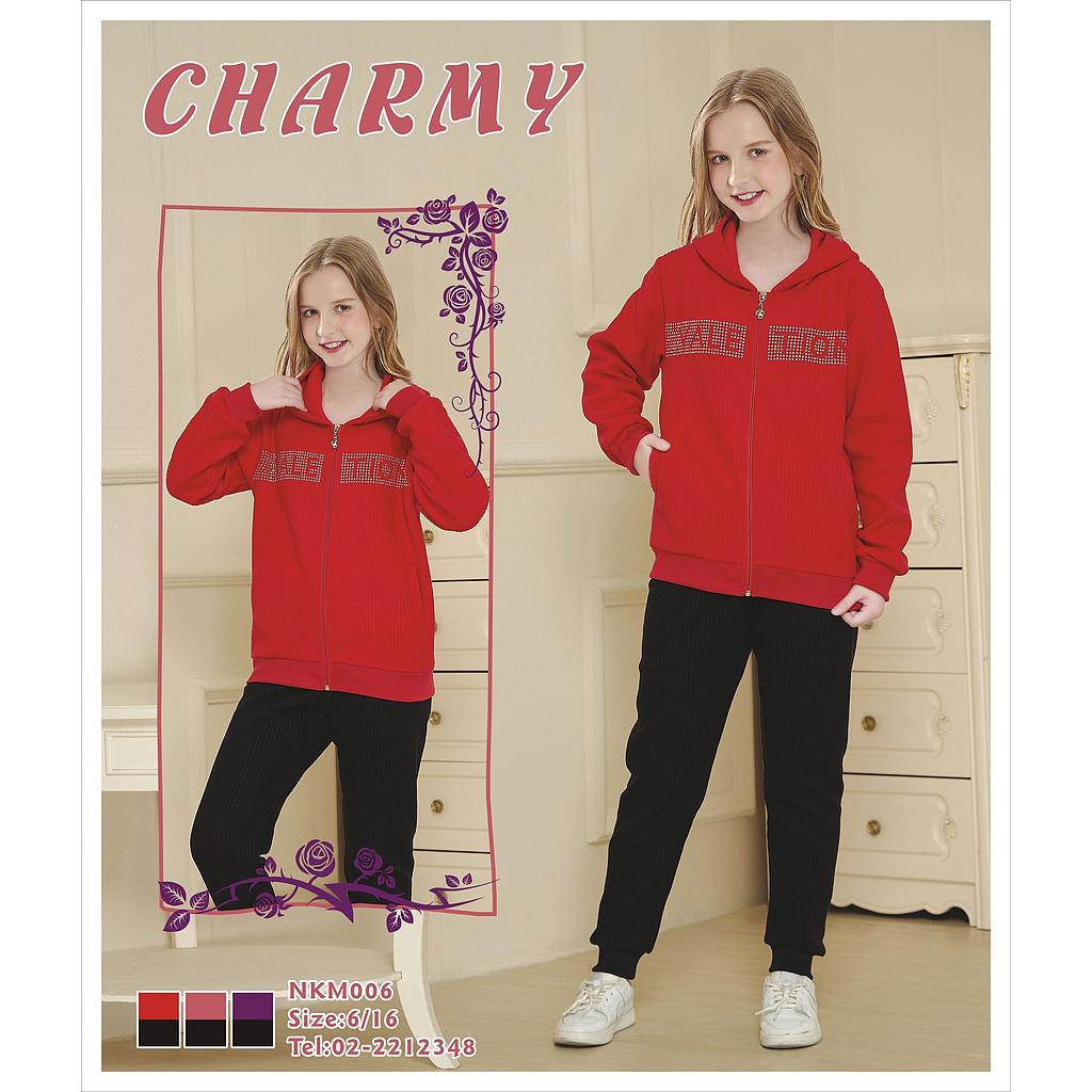 بجامة بناتي فليز محزز Charmy