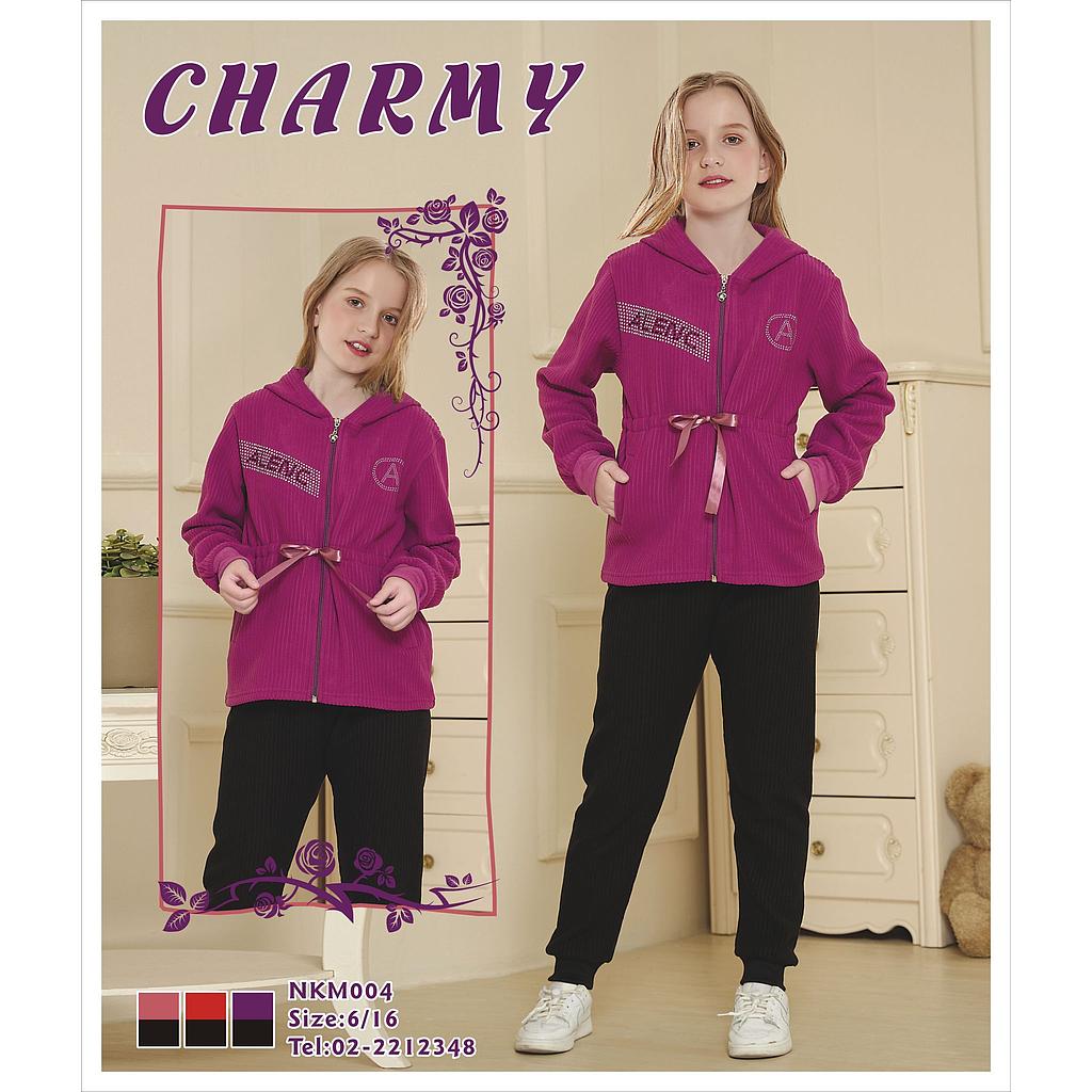 بجامة بناتي فليز محزز Charmy