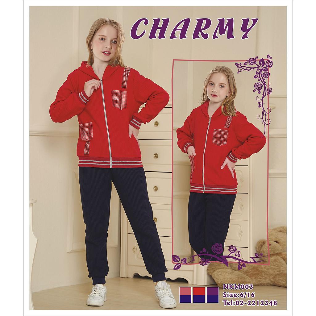 بجامة بناتي فليز محزز Charmy