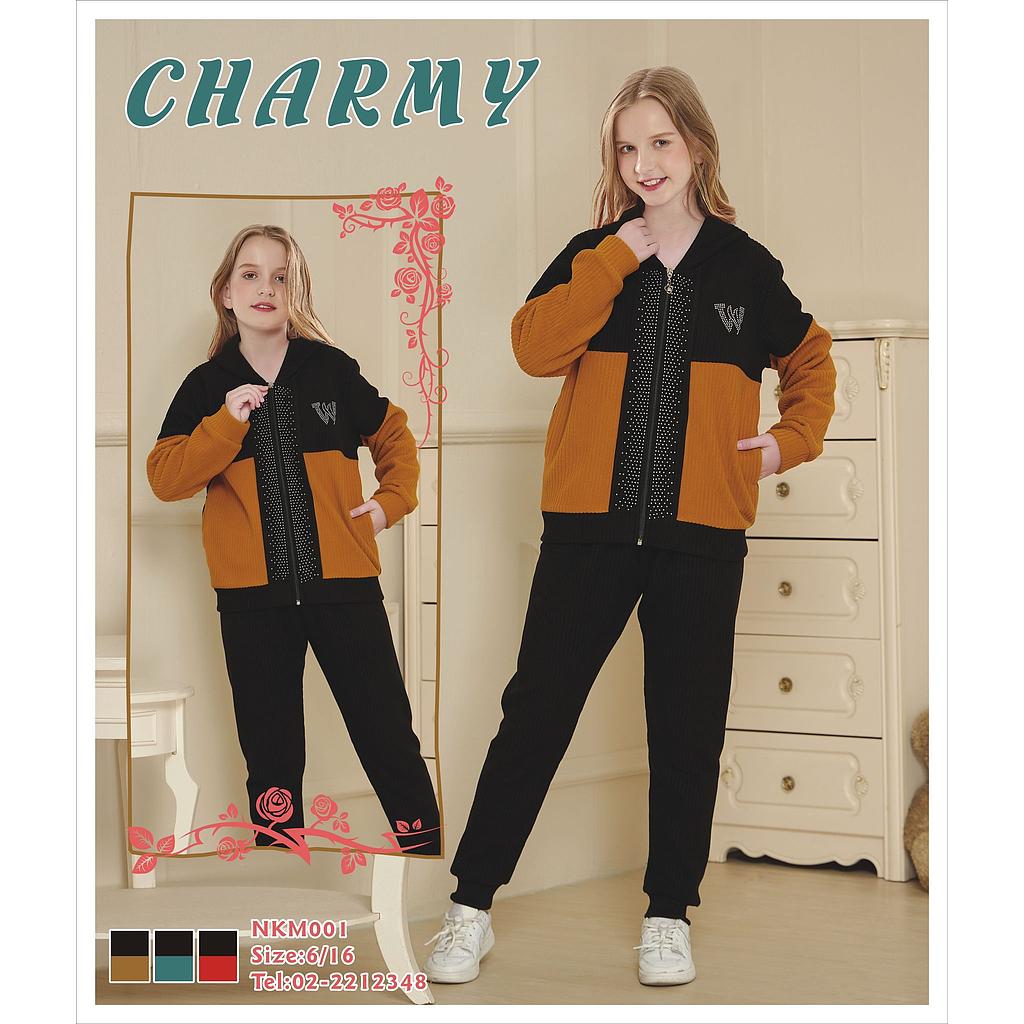 بجامة بناتي فليز محزز Charmy