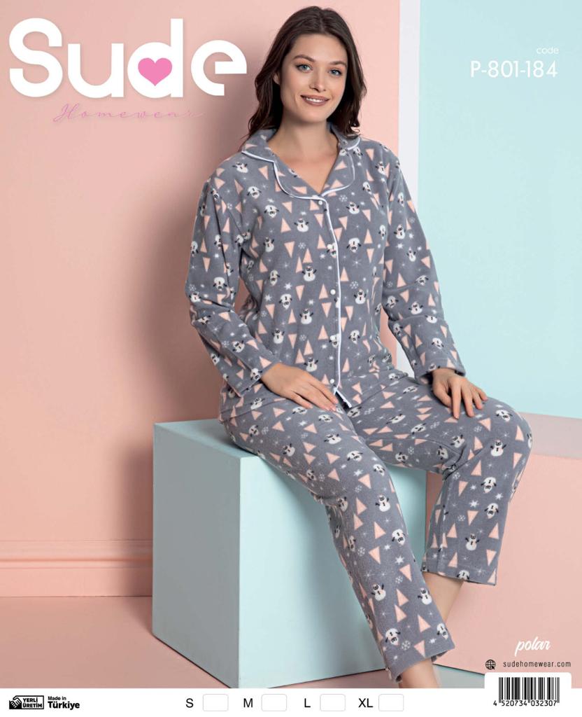 بجامه فليز ازرار sude P-801-184